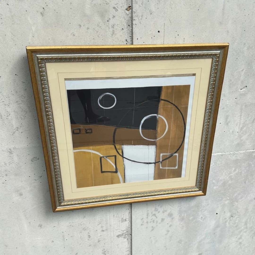 Abstract Geometric Framed Wall Art