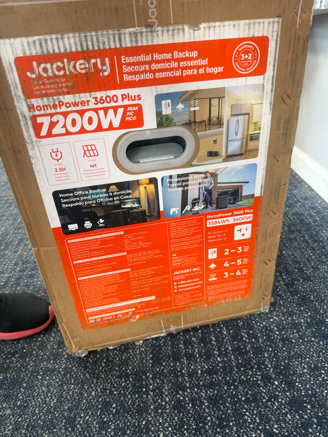 Jackery HomePower 3600 Plus Solar Generator