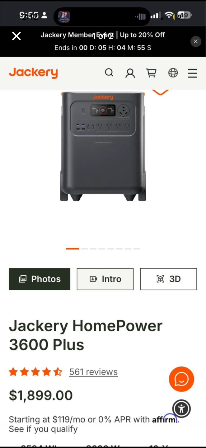 Jackery HomePower 3600 Plus Solar Generator - photo 3