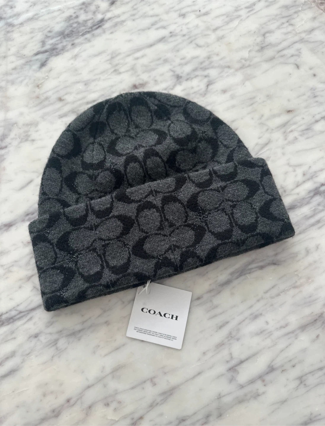 Coach Signature Beanie -New