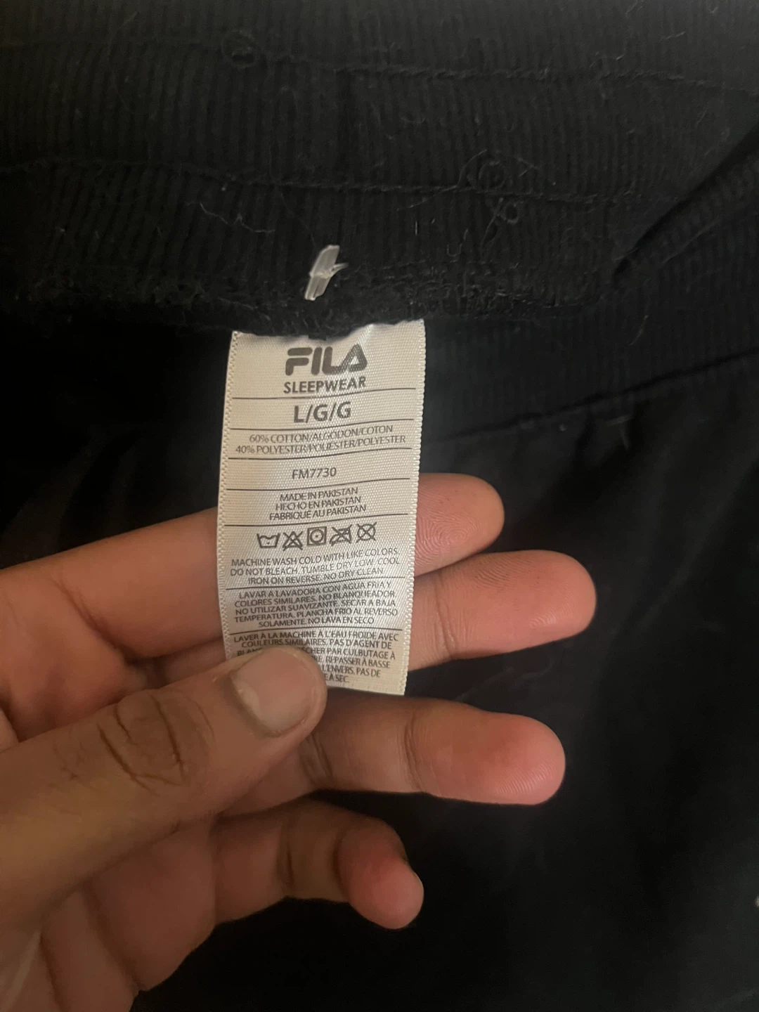 FILA black sleepwear shorts size L - photo 4