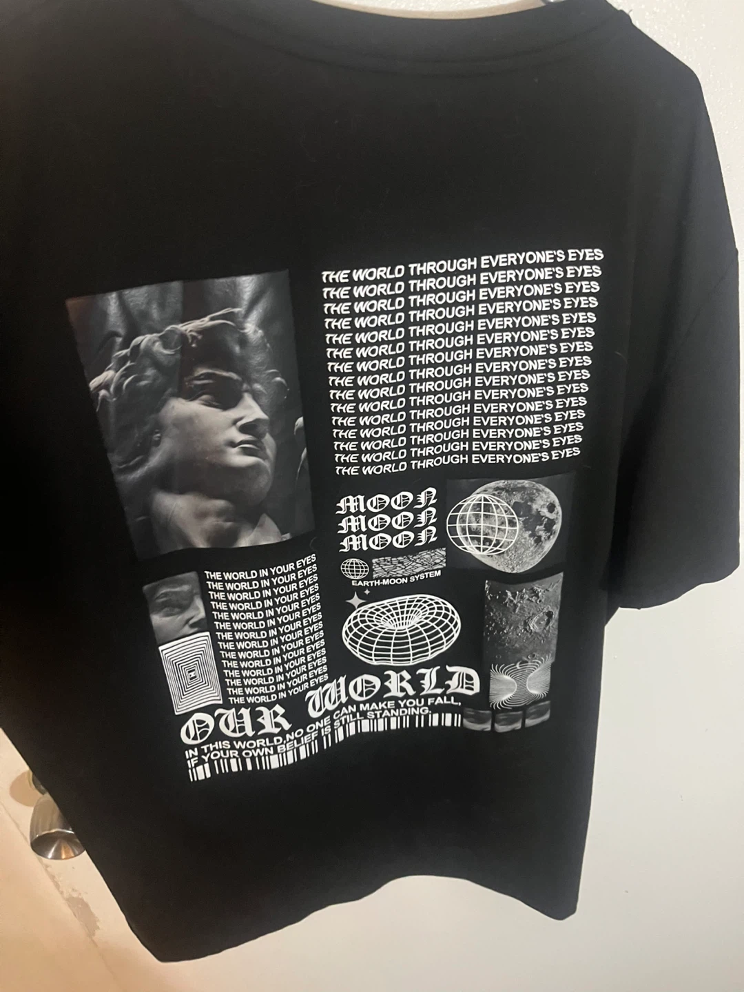 Black Graphic Graphic T-Shirt size XXL