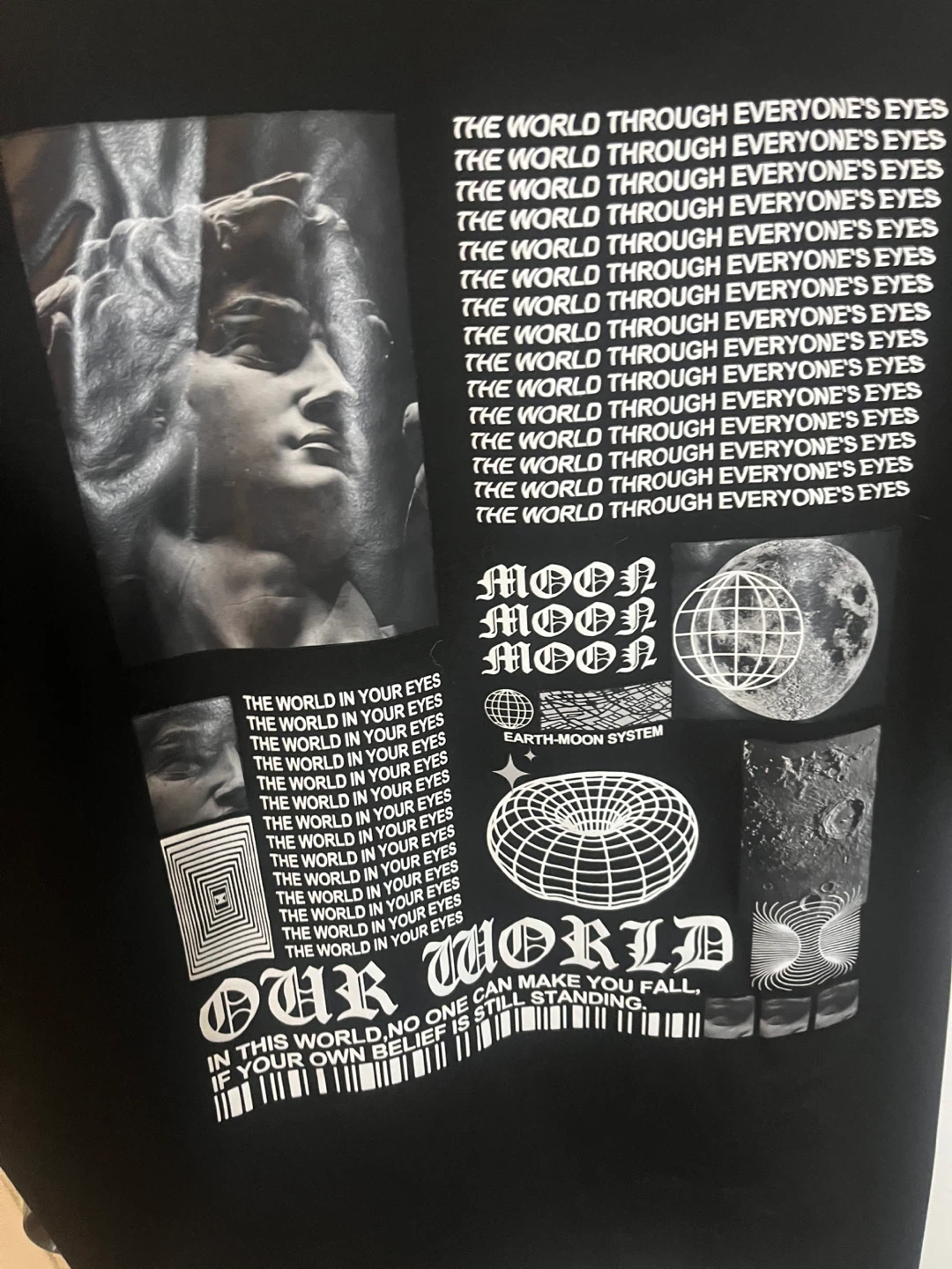 Black Graphic Graphic T-Shirt size XXL - photo 4