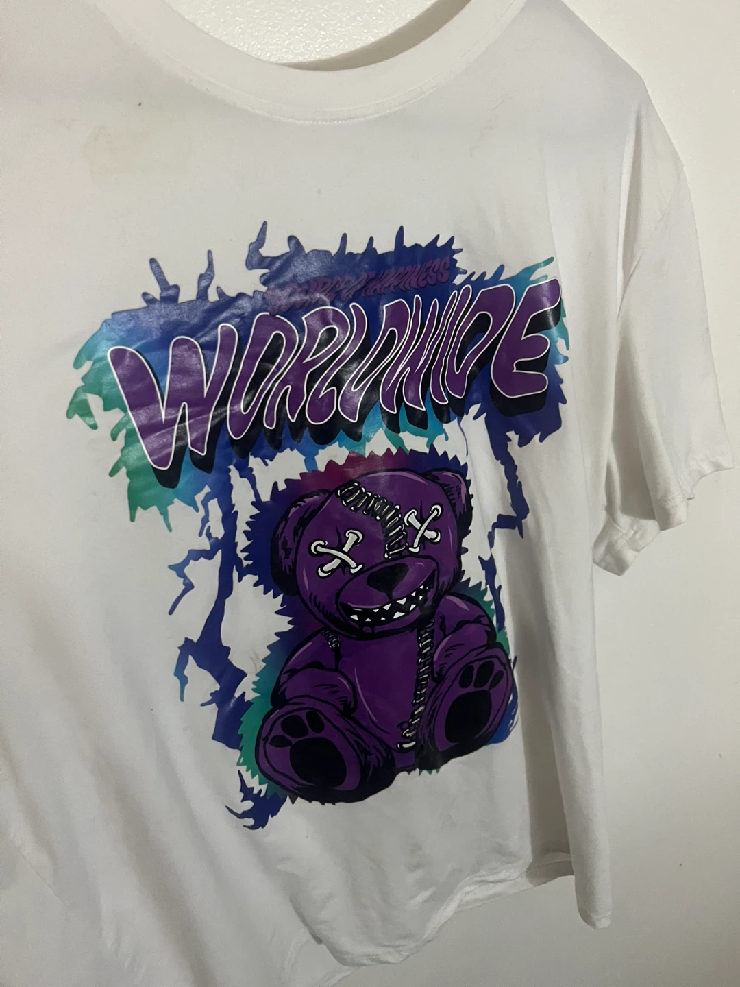 Worldwide Purple Bear Graphic T-Shirt XXL - photo 2
