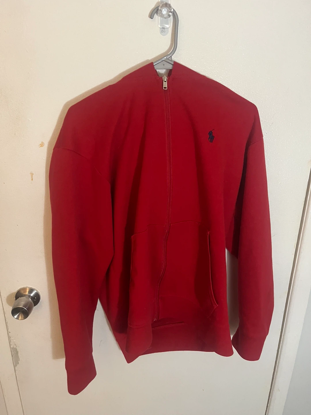 Polo Ralph Lauren Red Zip-Up Hoodie size XL