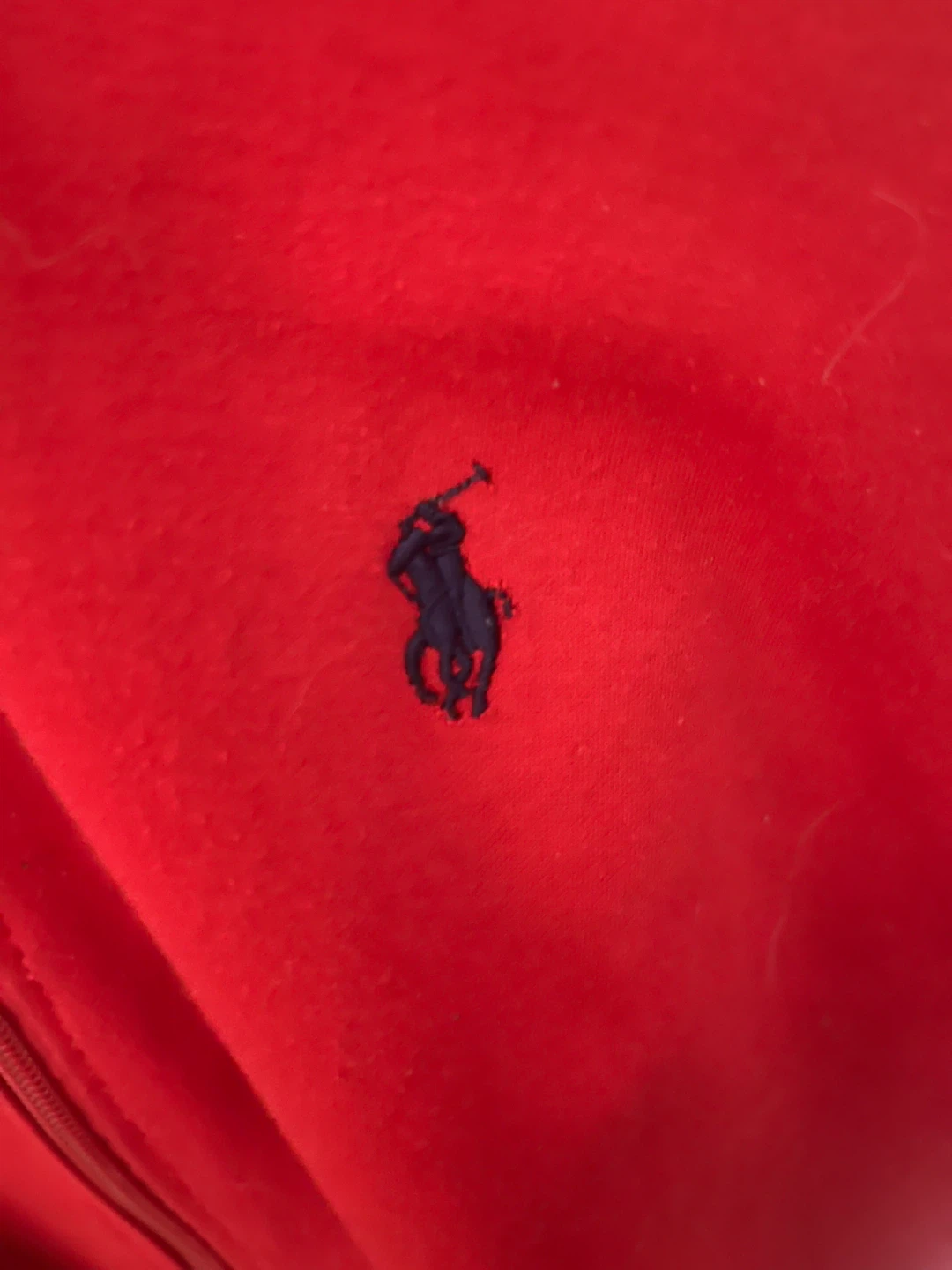 Polo Ralph Lauren Red Zip-Up Hoodie size XL - photo 3