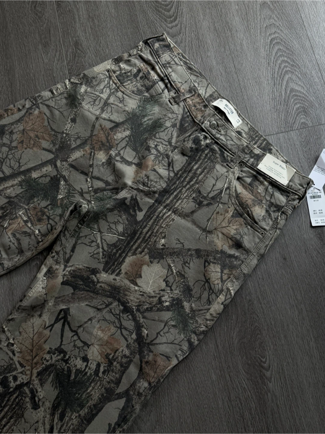 Hollister Super Baggy Camo Jeans 36x32 - photo 2
