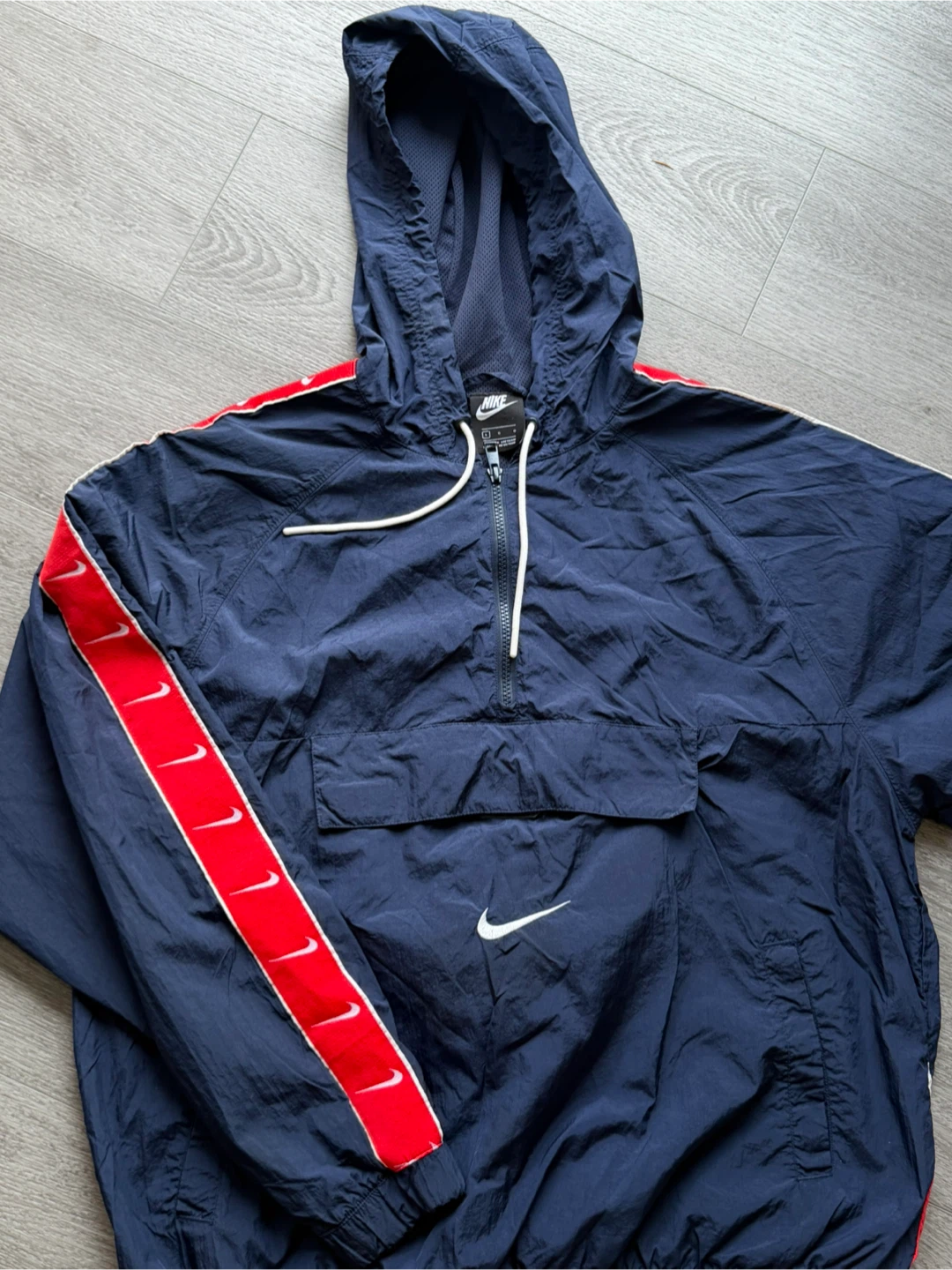Nike Navy Blue and Red Windbreaker - photo 4