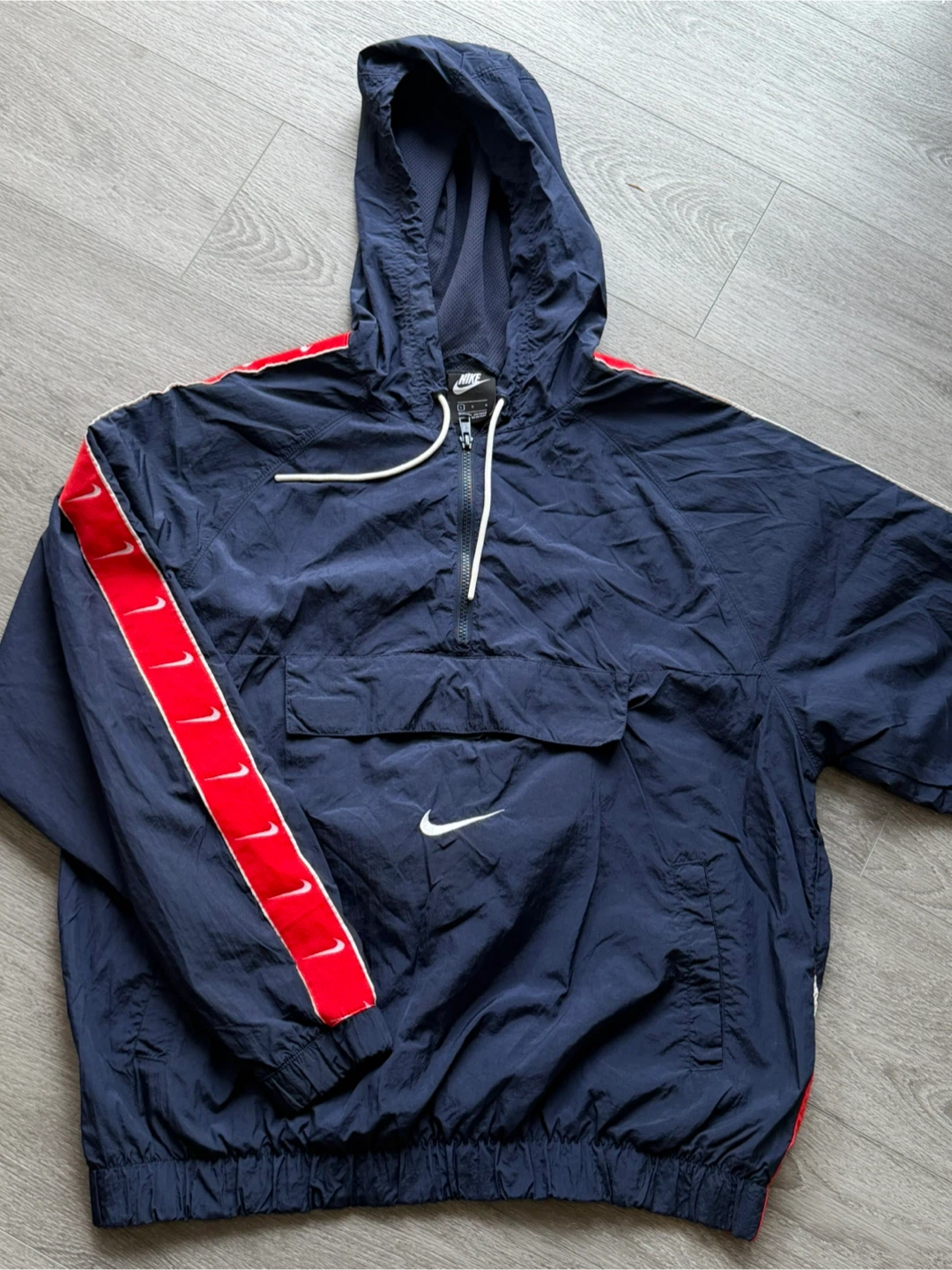 Nike Navy Blue and Red Windbreaker - photo 5