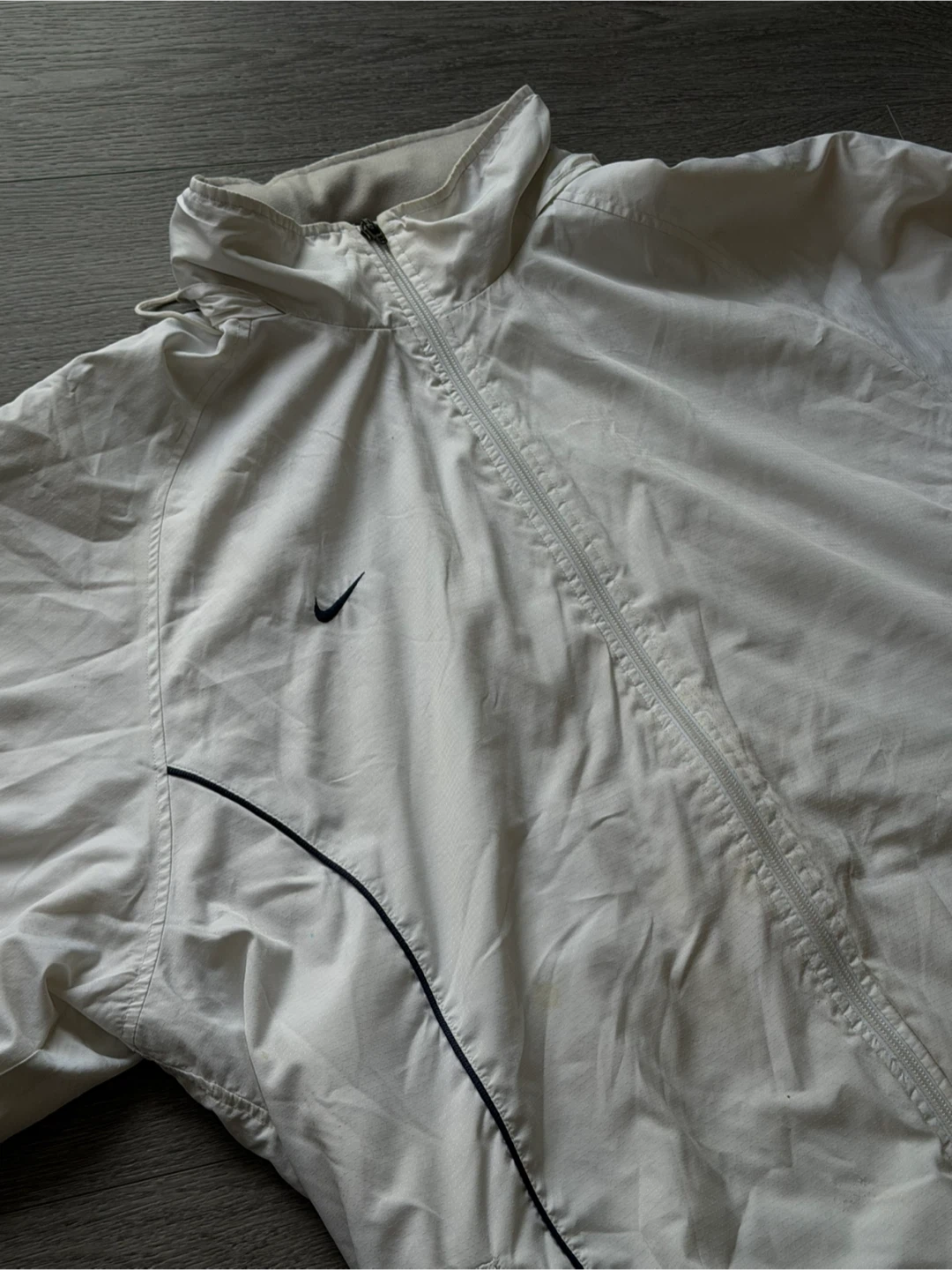 Nike White Windbreaker Jacket size L