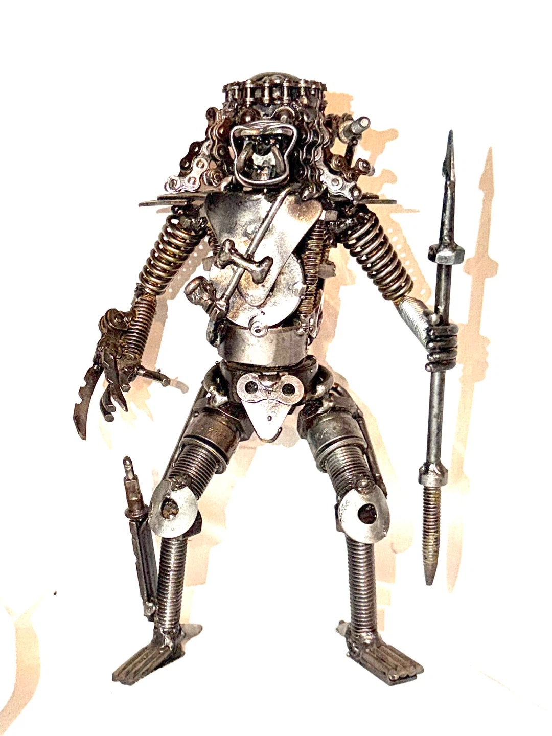 Handmade Metal Scrap Predator Sculpture metal park collectible