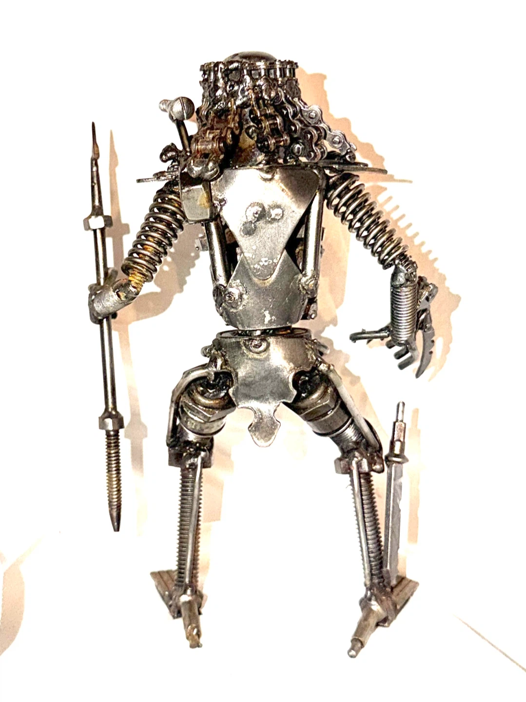 Handmade Metal Scrap Predator Sculpture metal park collectible - photo 2