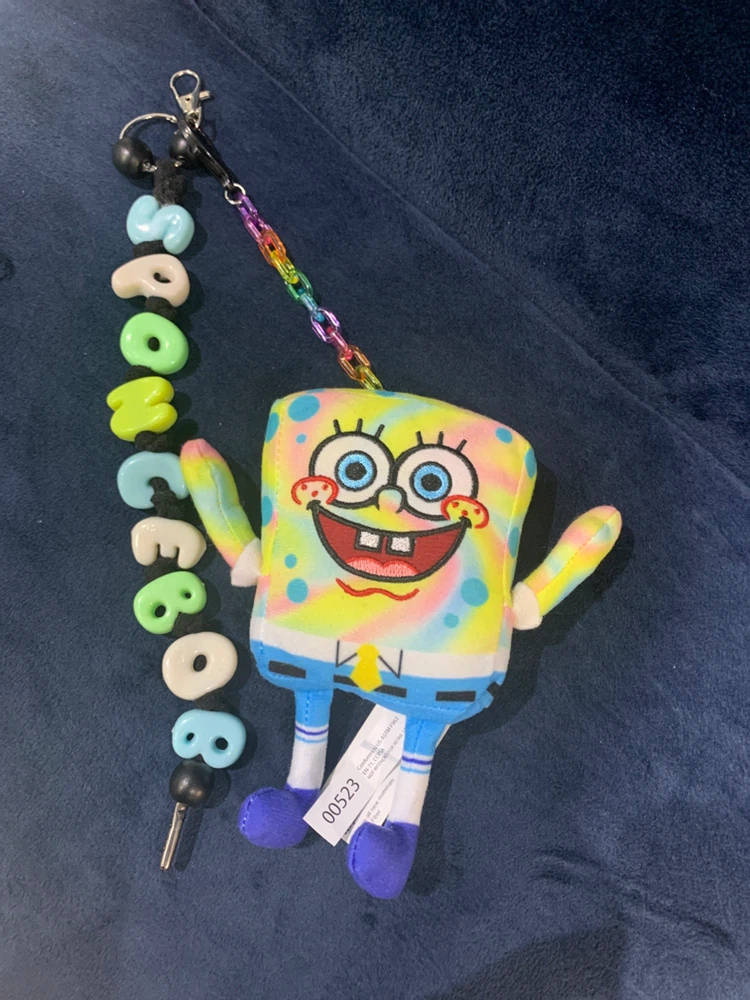 Tie-Dye SpongeBob SquarePants Plush Keychain