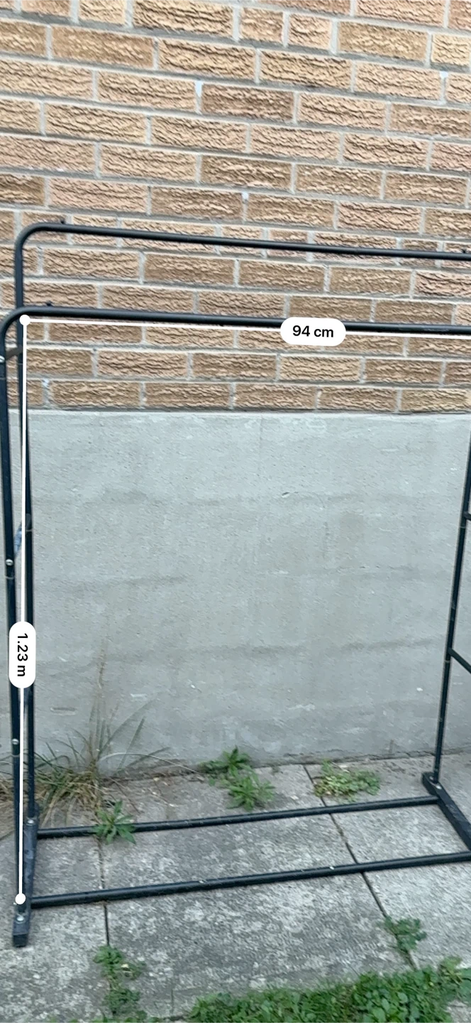 Black Metal Clothing Rack - photo 4