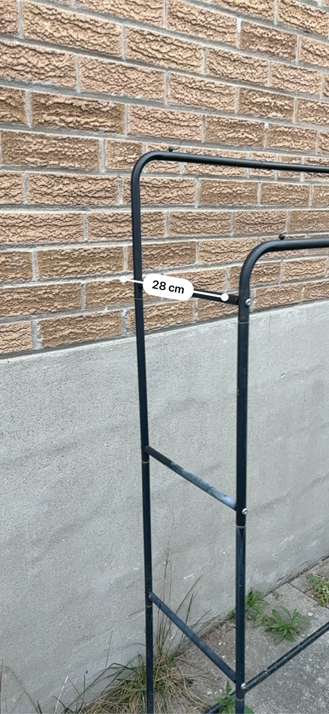 Black Metal Clothing Rack - photo 5