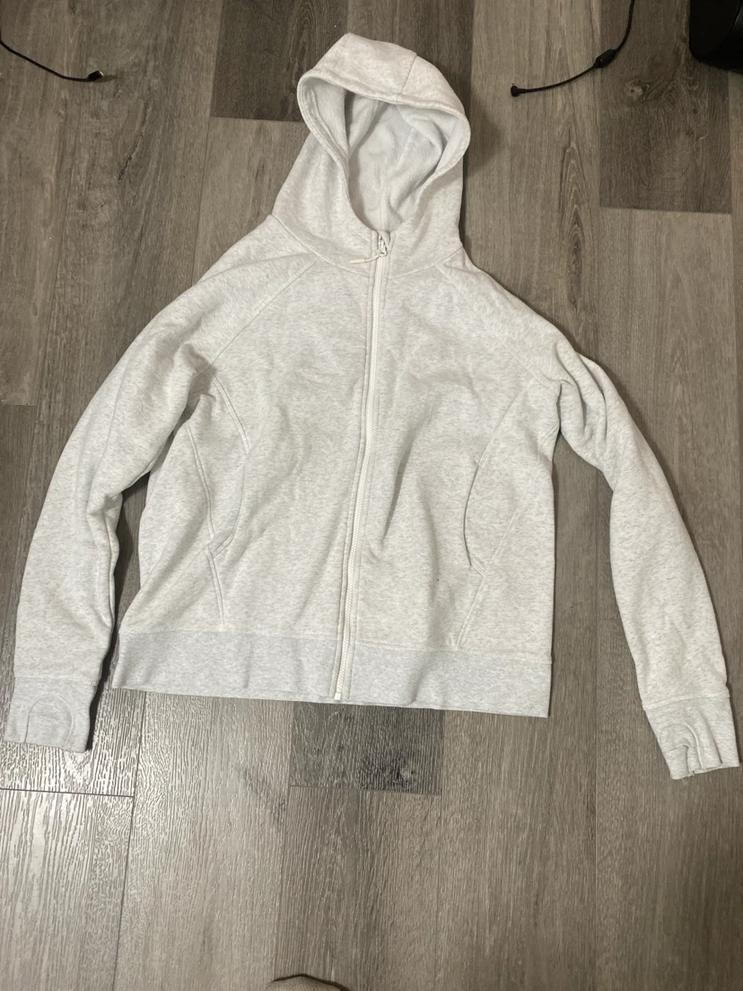 Lolë Zip-Up Hoodie Light Grey XL