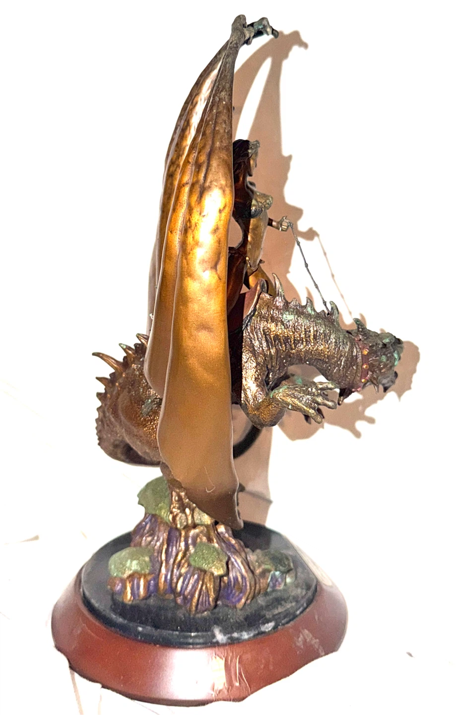 Maiden of the dragon’s axe  Boris Vallejo bronze statue - photo 4