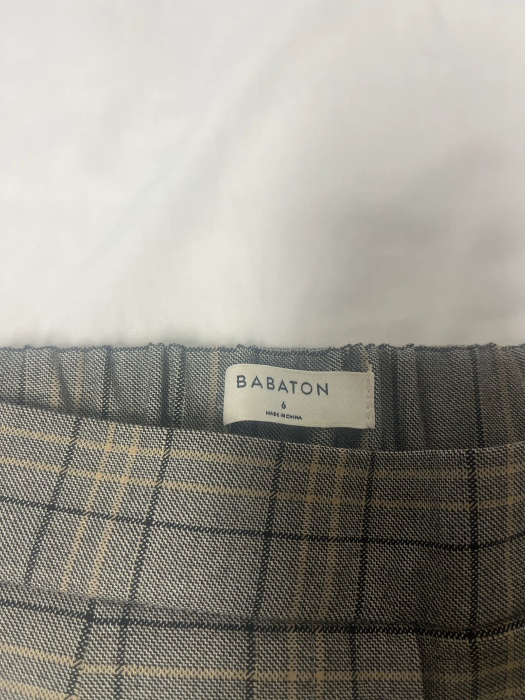 Babaton Plaid Trousers - Size 6