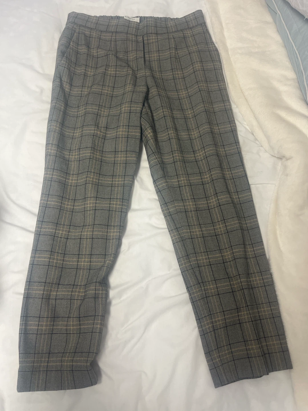 Babaton Plaid Trousers - Size 6 - photo 2