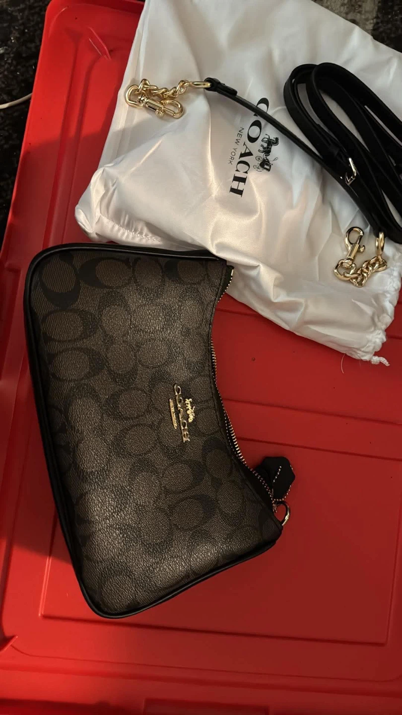Coach Teri Signature Canvas Mini Bag