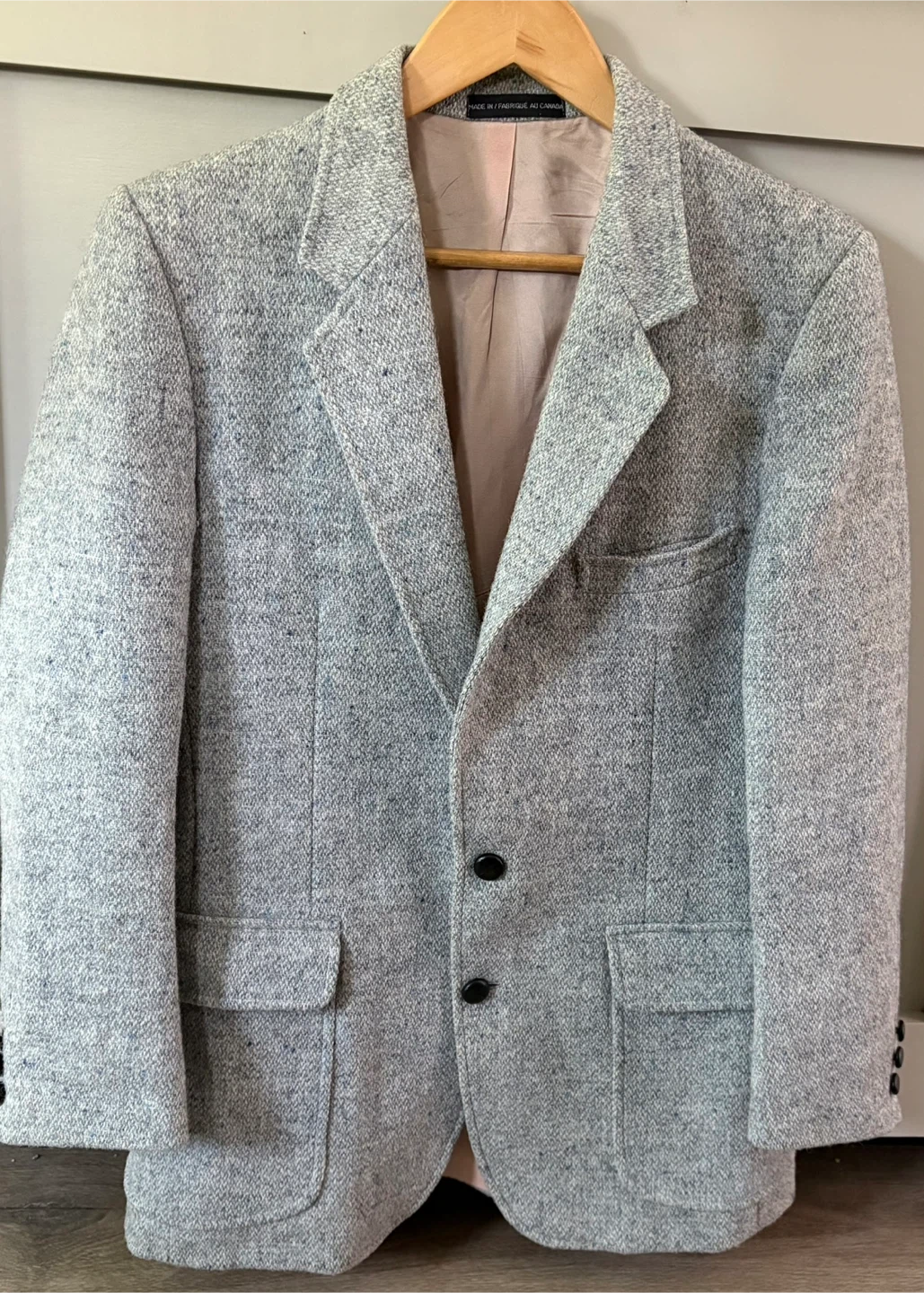 Harris Tweed Wool Blazer - Size 38 Reg