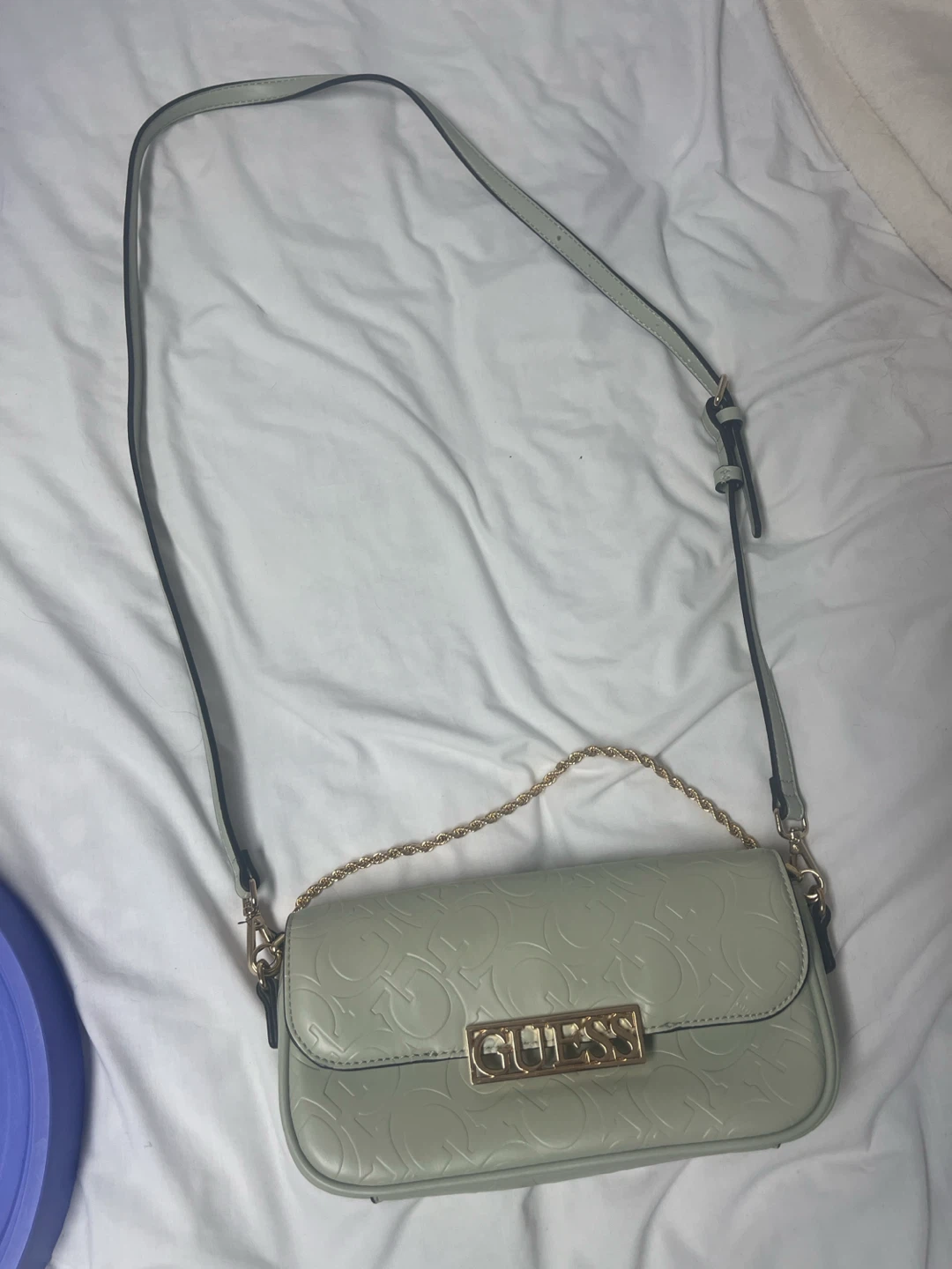 GUESS sage green crossbody bag