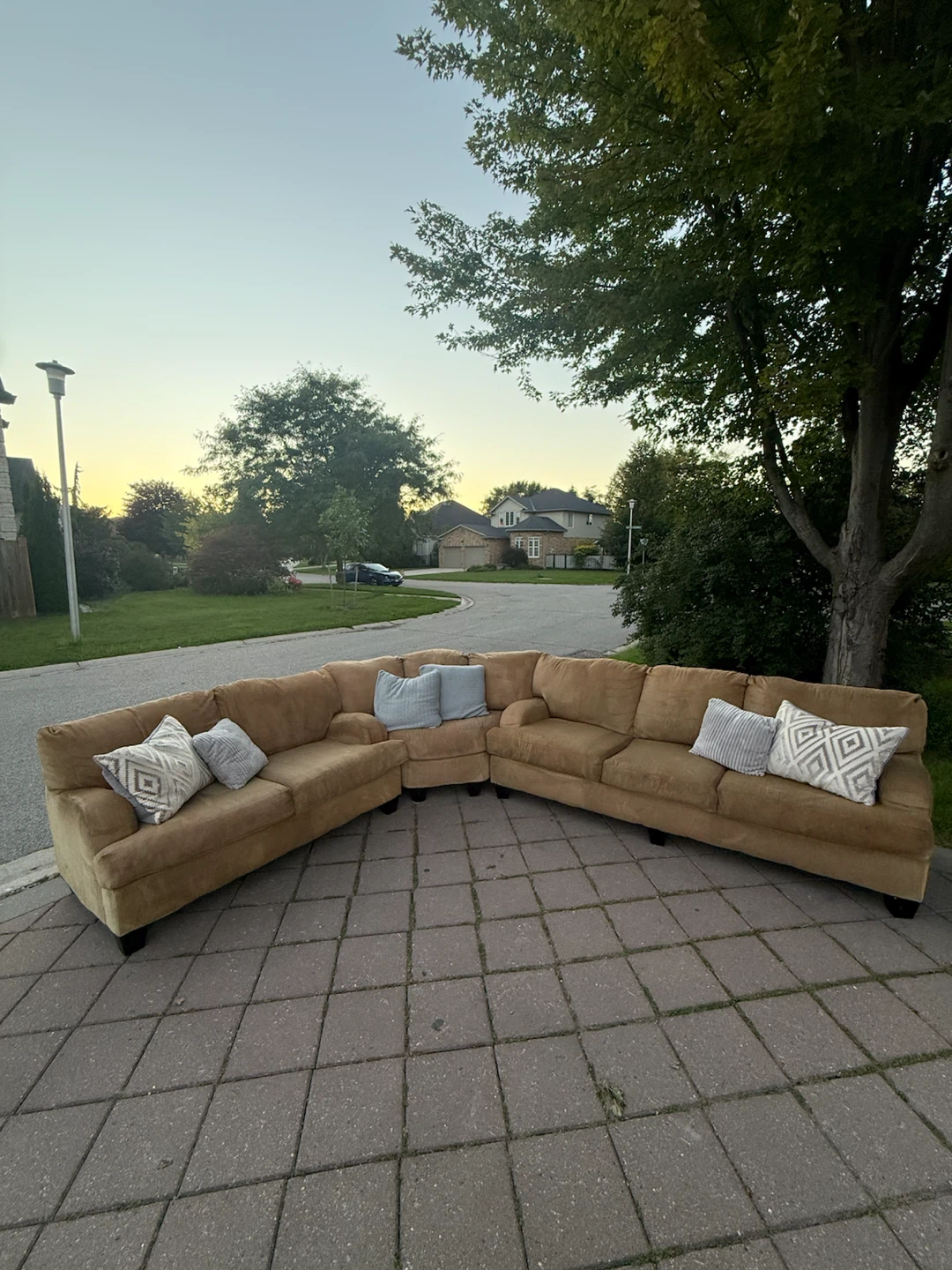 6 Seater Large Beige Sectional