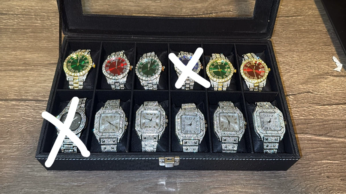 Iced Out Cuban Link Chains, Bracelets and Watches - photo 5