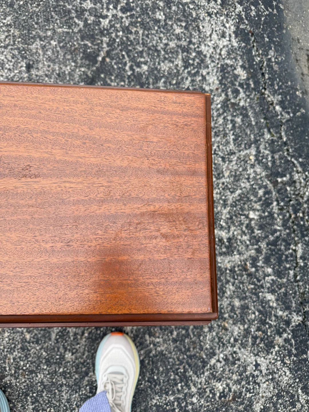 Wooden drop-leaf side table - photo 2