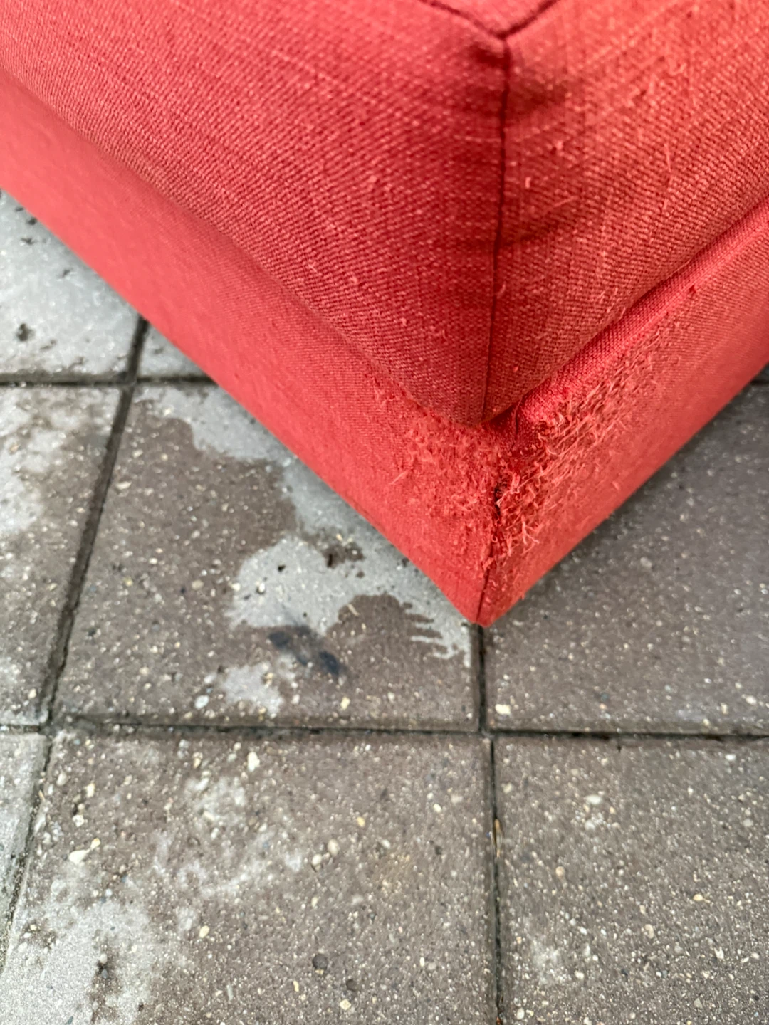 3 Seater Red IKEA Sectional - photo 3