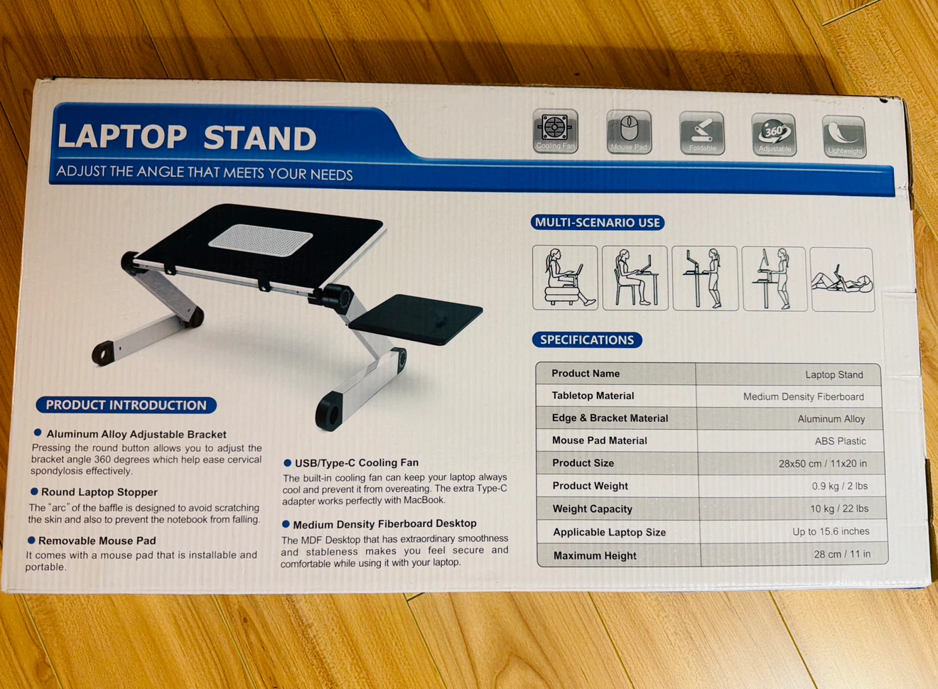 Armyte+ Adjustable Laptop Stand with Cooling Fan - photo 2