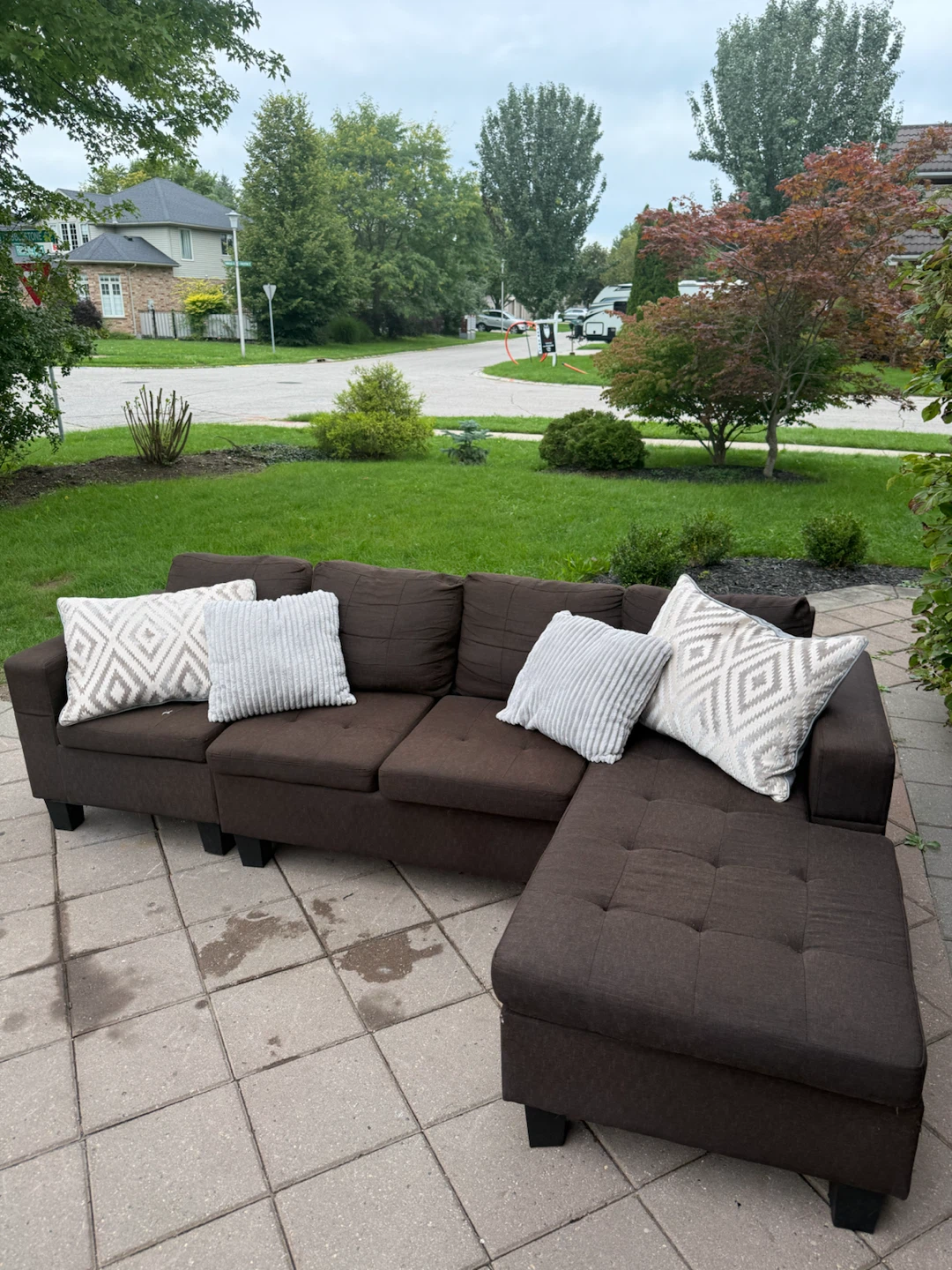 3 Seater Brown Sectional