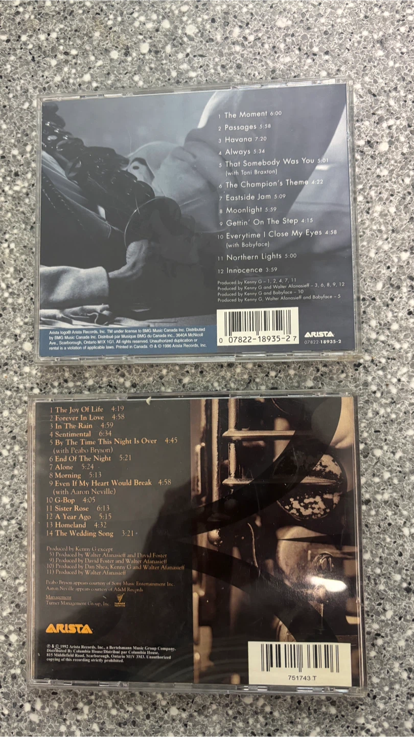 2 Kenny G Audio CDs: Breathless and The Moment - photo 2