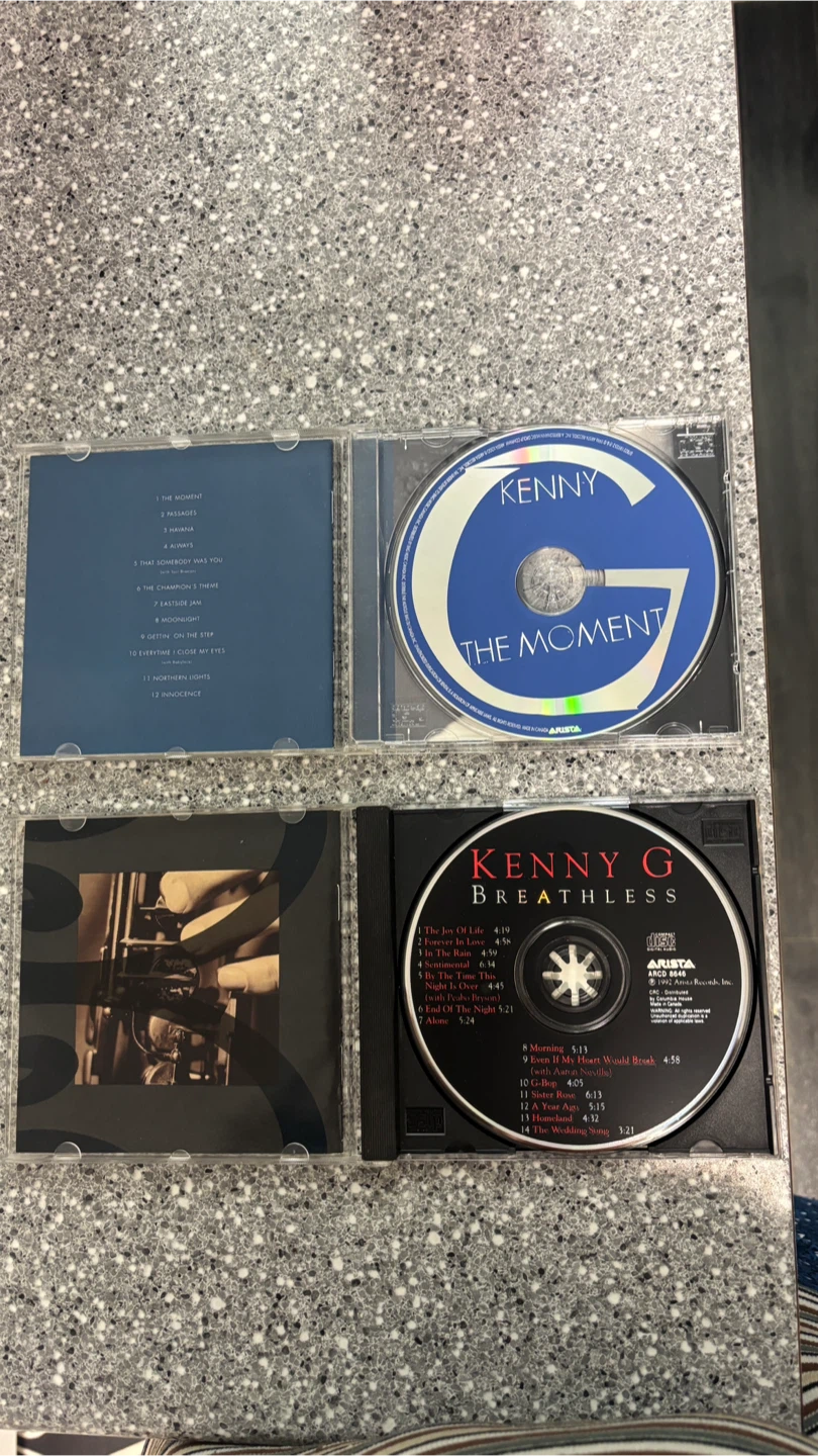 2 Kenny G Audio CDs: Breathless and The Moment - photo 3