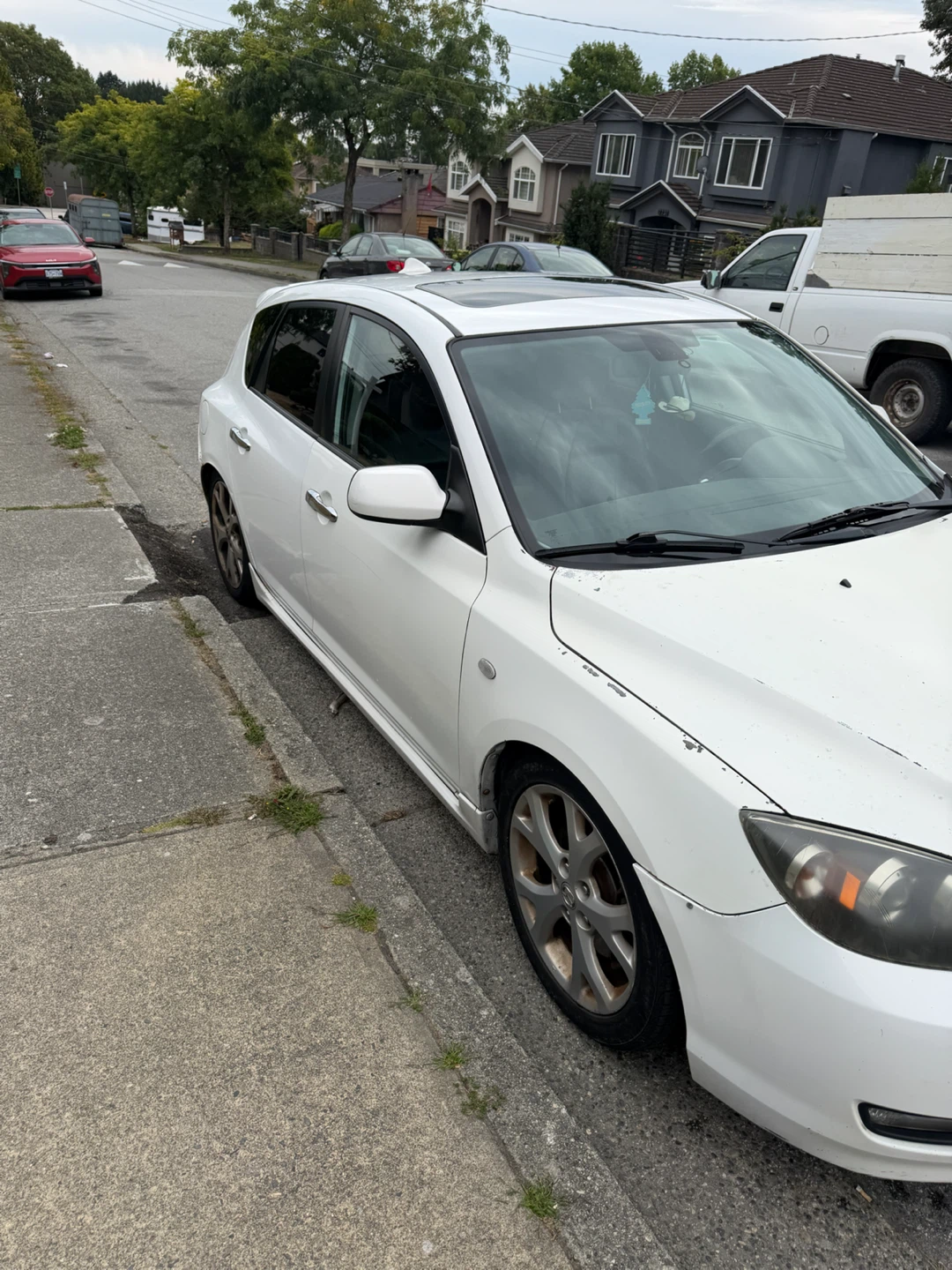 White Mazda 3 Hatchback - photo 3