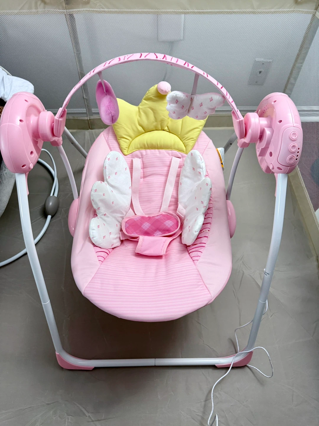 Monniebaby Portable Infant Swing, Pink