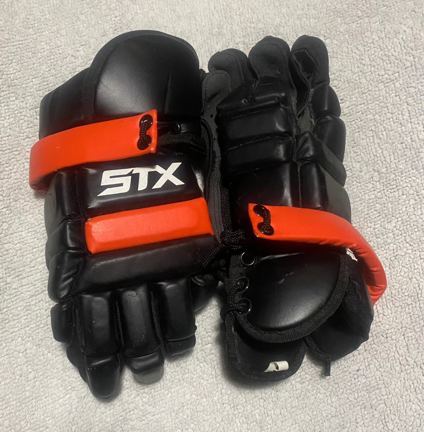 STX Surgeon RZR 2 Lacrosse Gloves - 13" - Black/Orange
