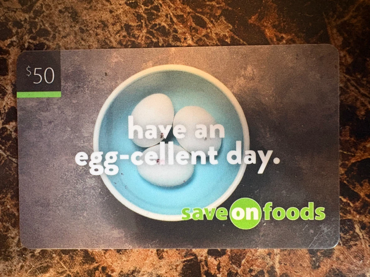 Save-On-Foods $50 gift card