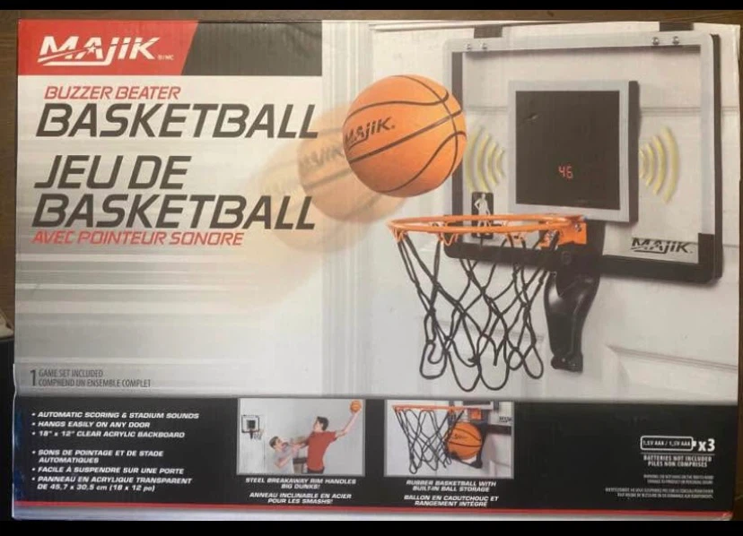 Brand New Majik Buzzer Beater Over-The-Door Basketball Hoop Set - photo 2