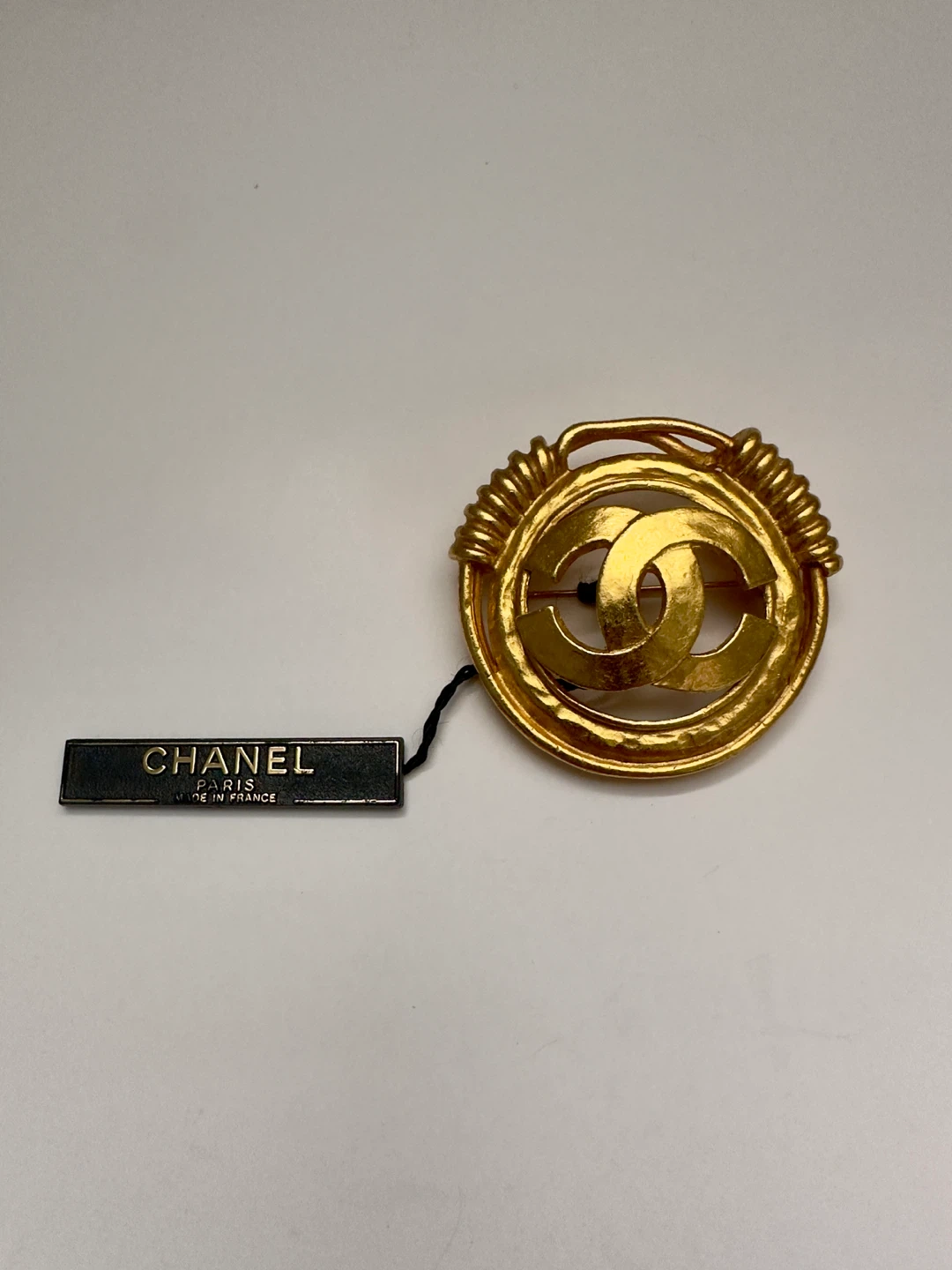 Vintage Chanel CC Logo Brooch