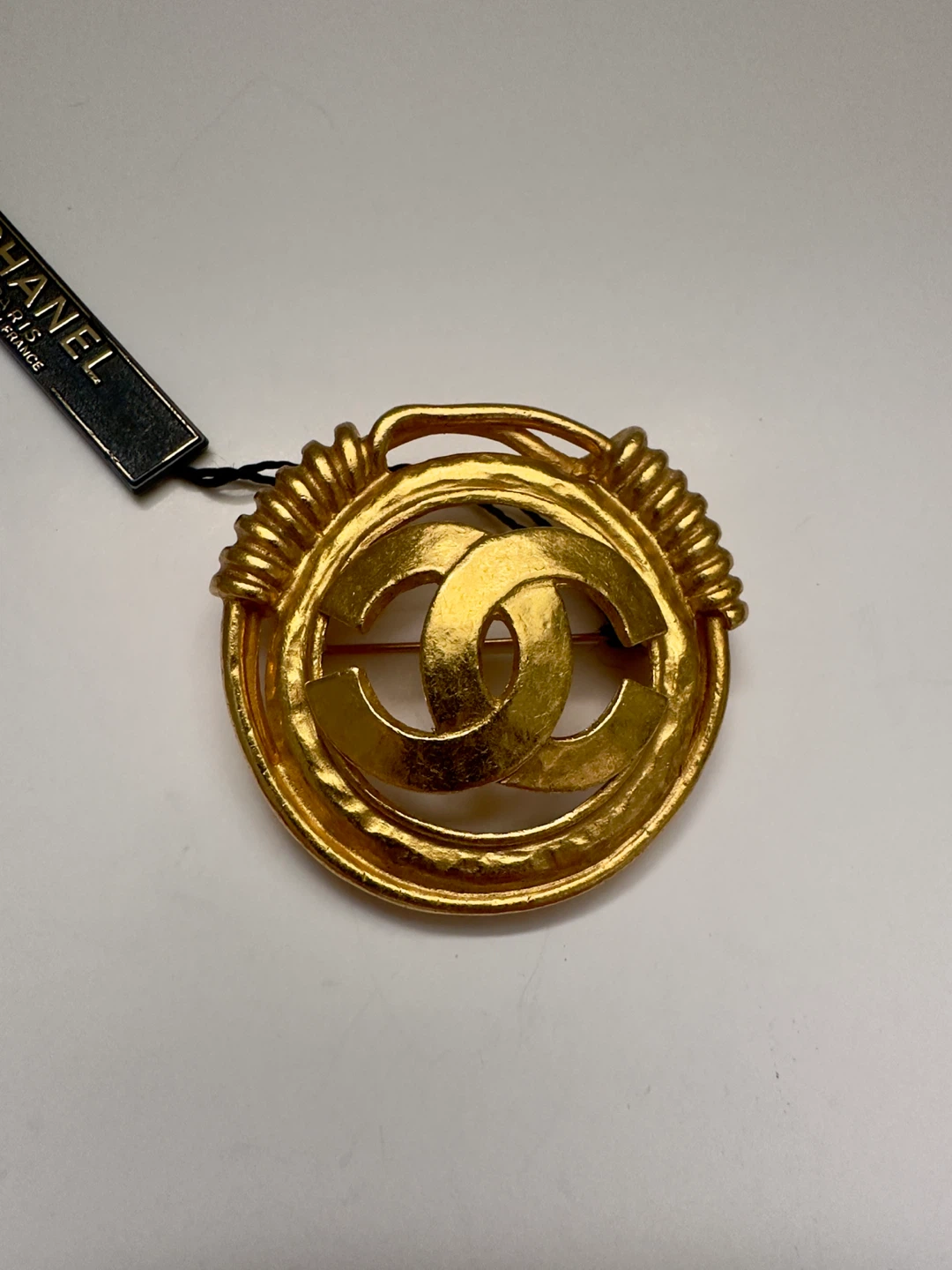Vintage Chanel CC Logo Brooch - photo 2