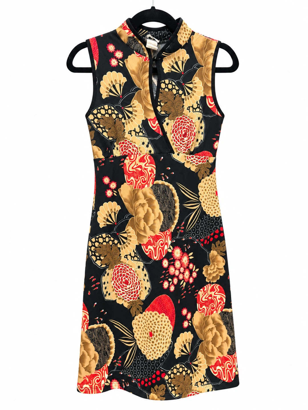 Y2K Mandarin Collar Dress