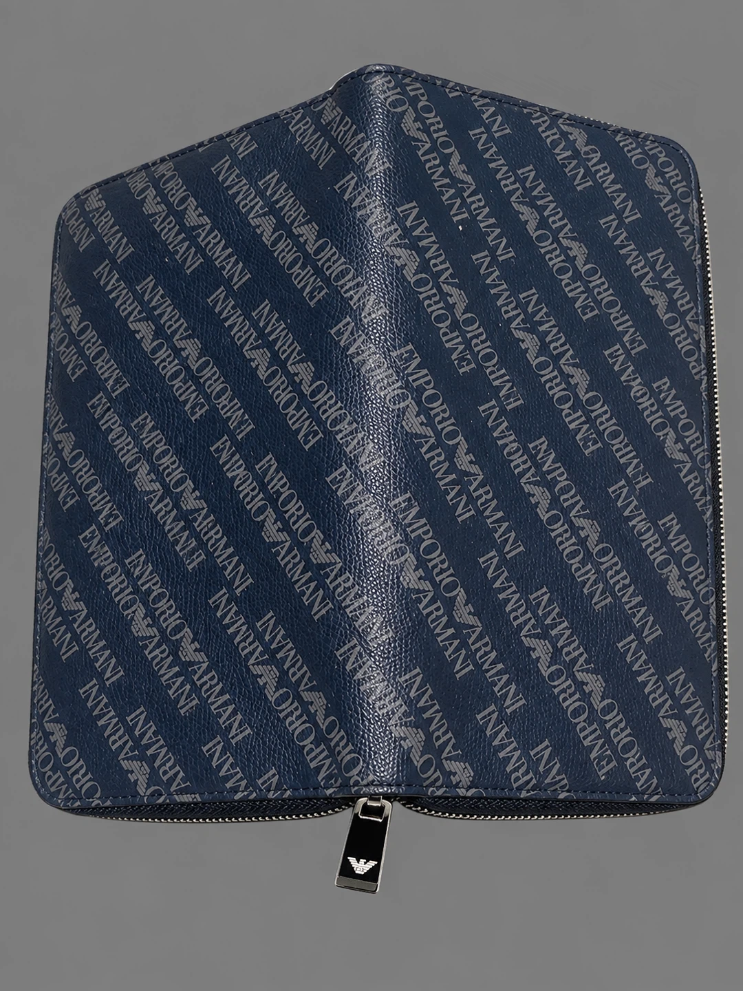 Emporio Armani Navy Zip-Around Wallet - photo 2