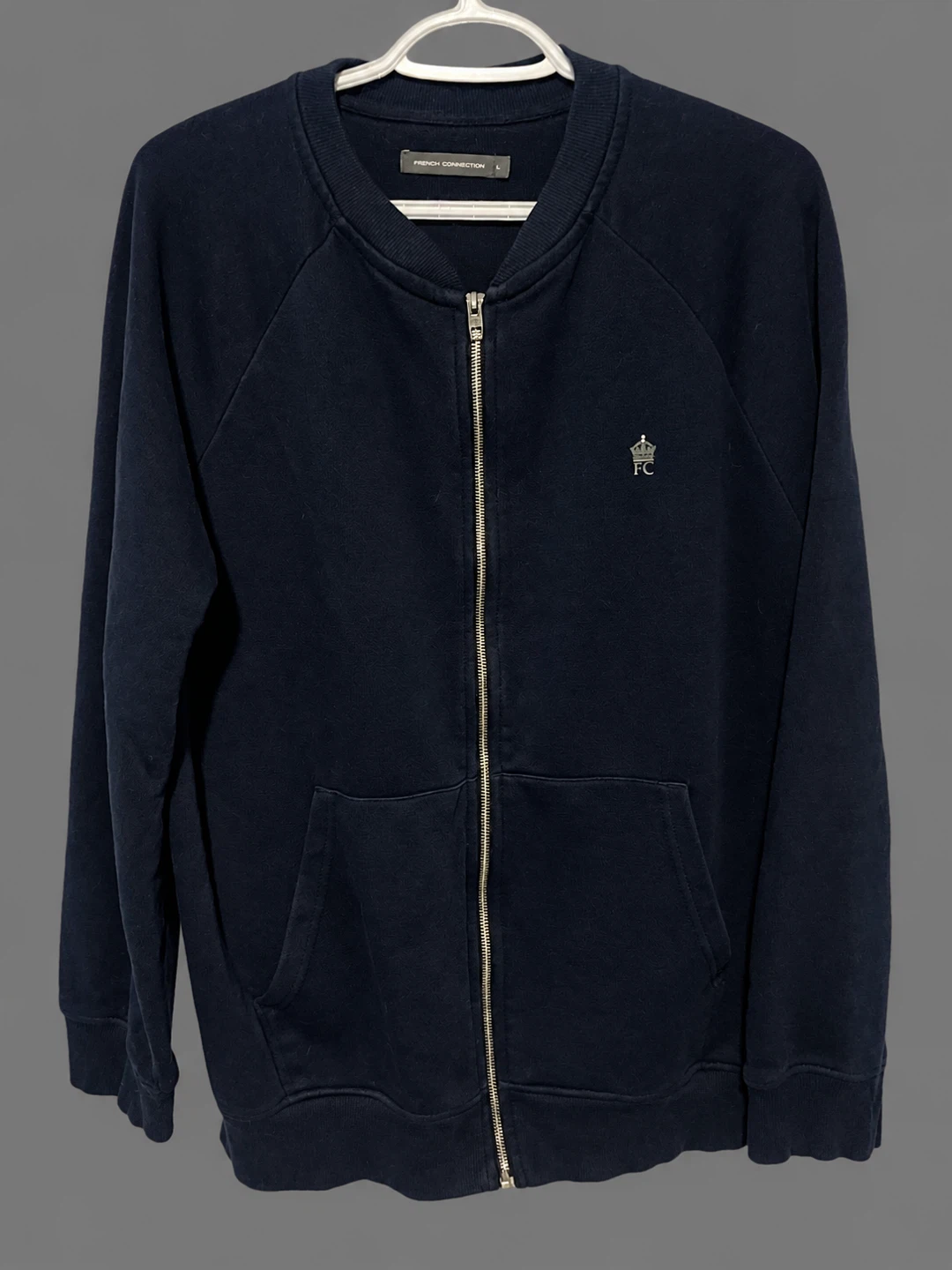 French Connection Navy Zip-Up Jacket
