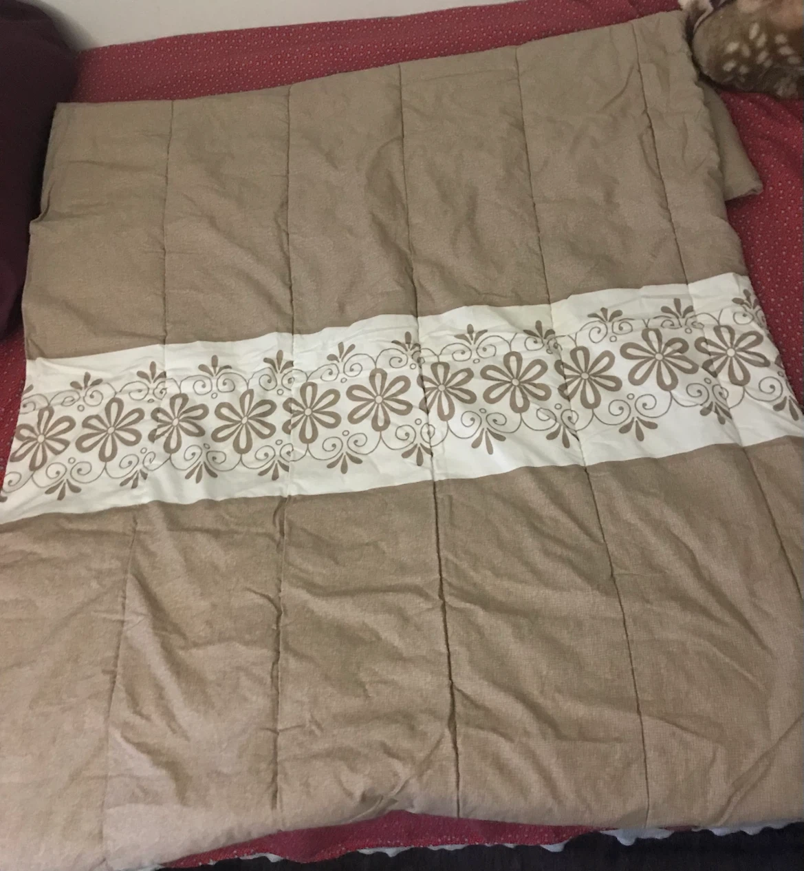Taupe/beige Comforter