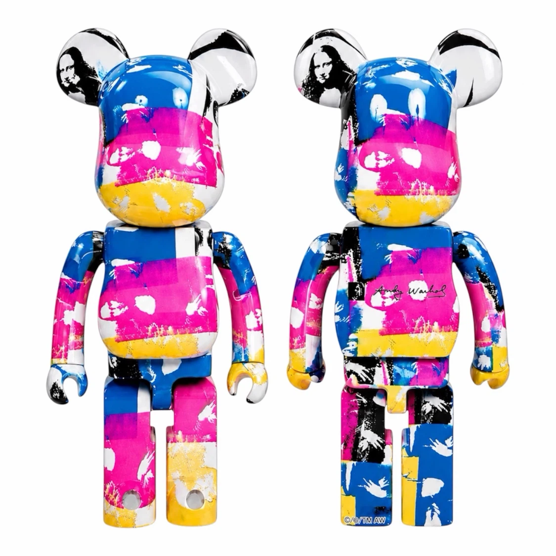 DCON 2019 ANDY WARHOL MONA LISA COLOURED 1000% BEARBRICK