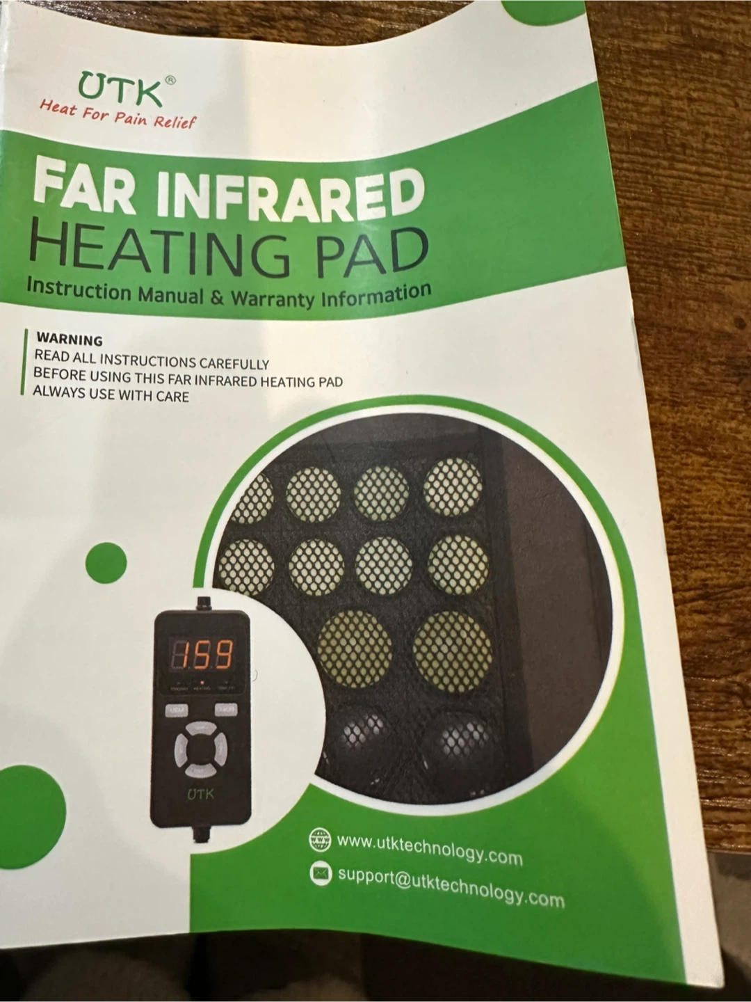 UTK Far Infrared Heating Wrap with Jade Stones