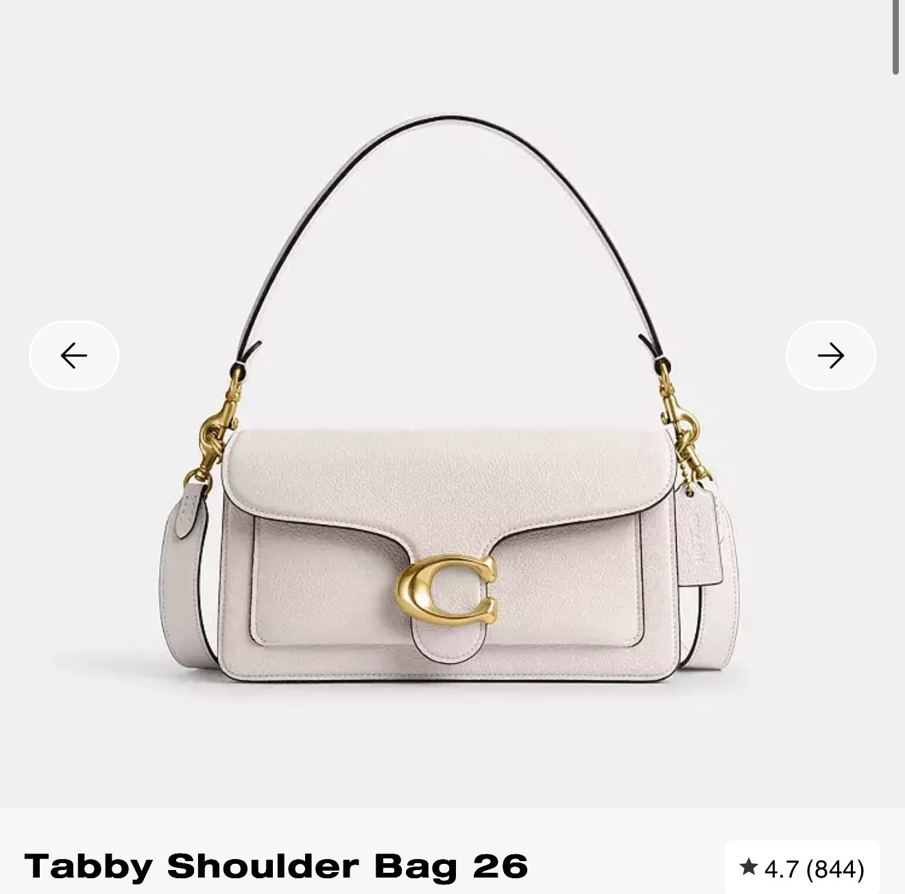 Coach Tabby Shoulder Bag 26 authentic