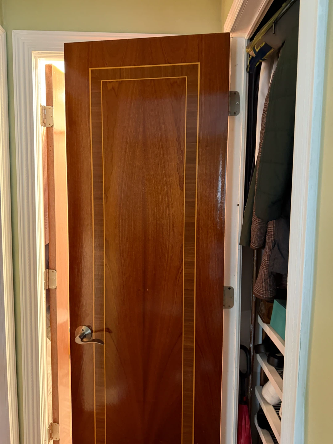 Wooden Interior Door with Brushed Metal Handle