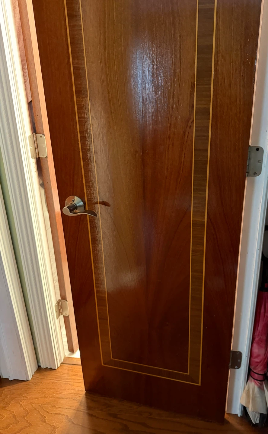 Wooden Interior Door with Brushed Metal Handle - photo 2